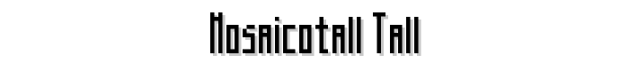 MosaicoTall Tall font